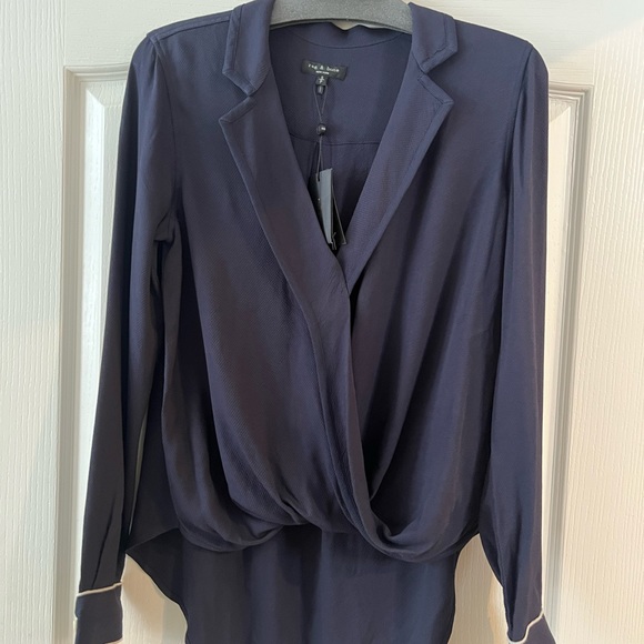 Rag and bone navy top - Picture 1 of 3